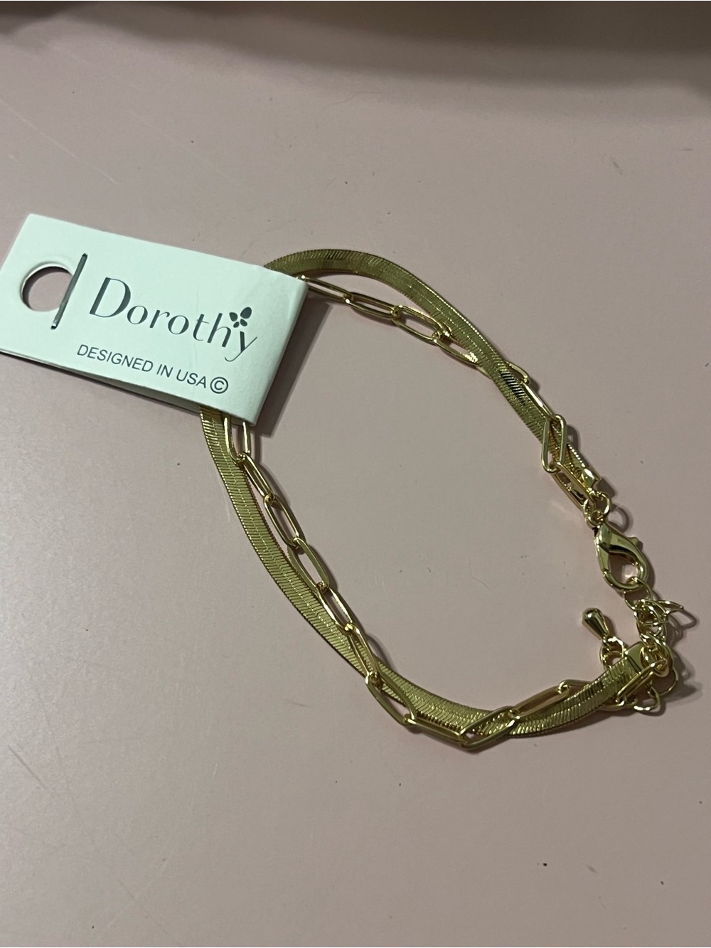 Dorothy Gold-Tone Double Strand Bracelet